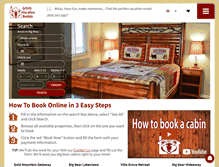 Tablet Screenshot of grizzlyvacationrentals.com